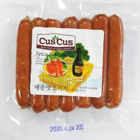 (16:30마감(D) 매운맛소시지(오뗄/냉장/돼지고기:국산/250g)EA 이미지