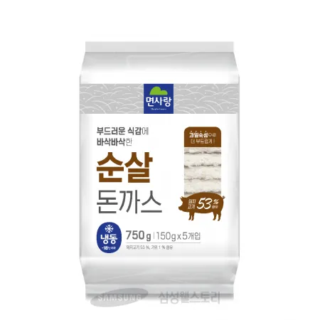 (16:30마감)순살돈가스(면사랑/750G(150G*5EA)/PAC/돈육:국산)