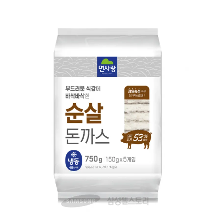 (16:30마감)순살돈가스(면사랑/750G(150G*5EA)/PAC/돈육:국산) 이미지
