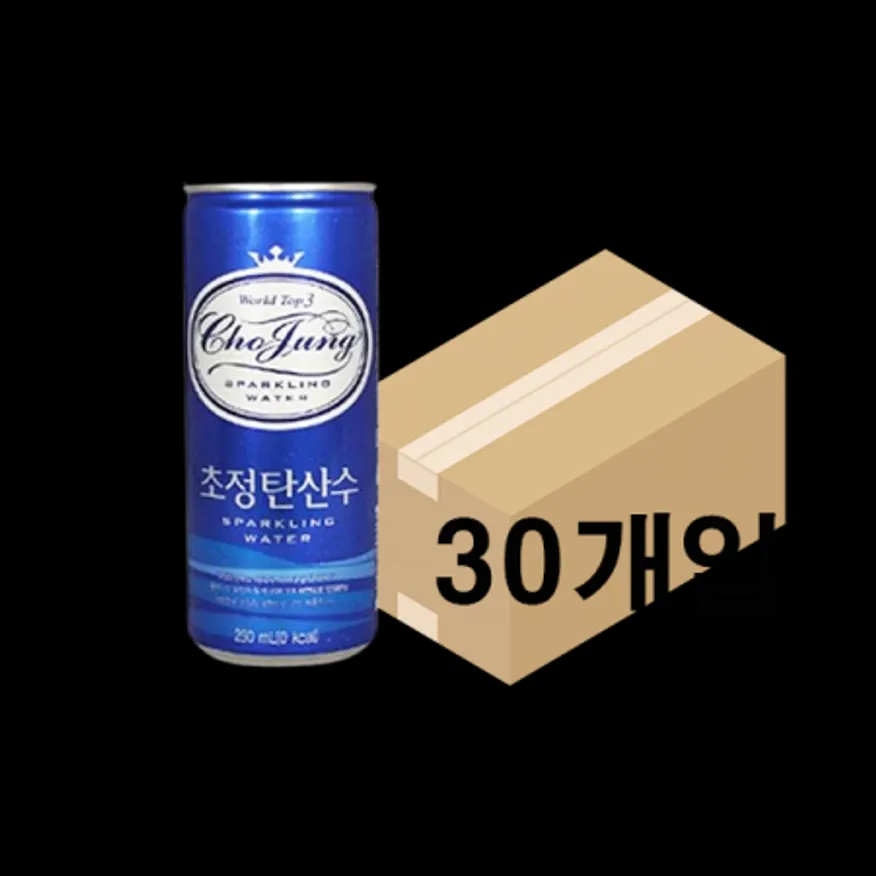 (16:30마감(L)플레인(초정탄산수/박스/250ml*30개/캔) 이미지