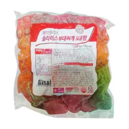 (16:30마감(D) 슬라이스부대찌개모듬햄(대상/닭고기:국산,돼지고기:국산/1kg)EA 이미지