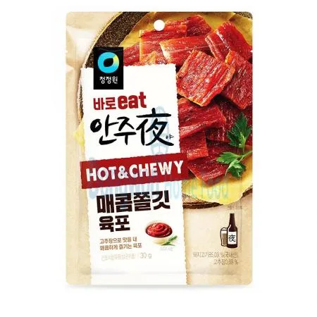 (16:30마감(D) 안주야매콤쫄깃육포(대상/돼지고기:국내산/30g)EA 이미지