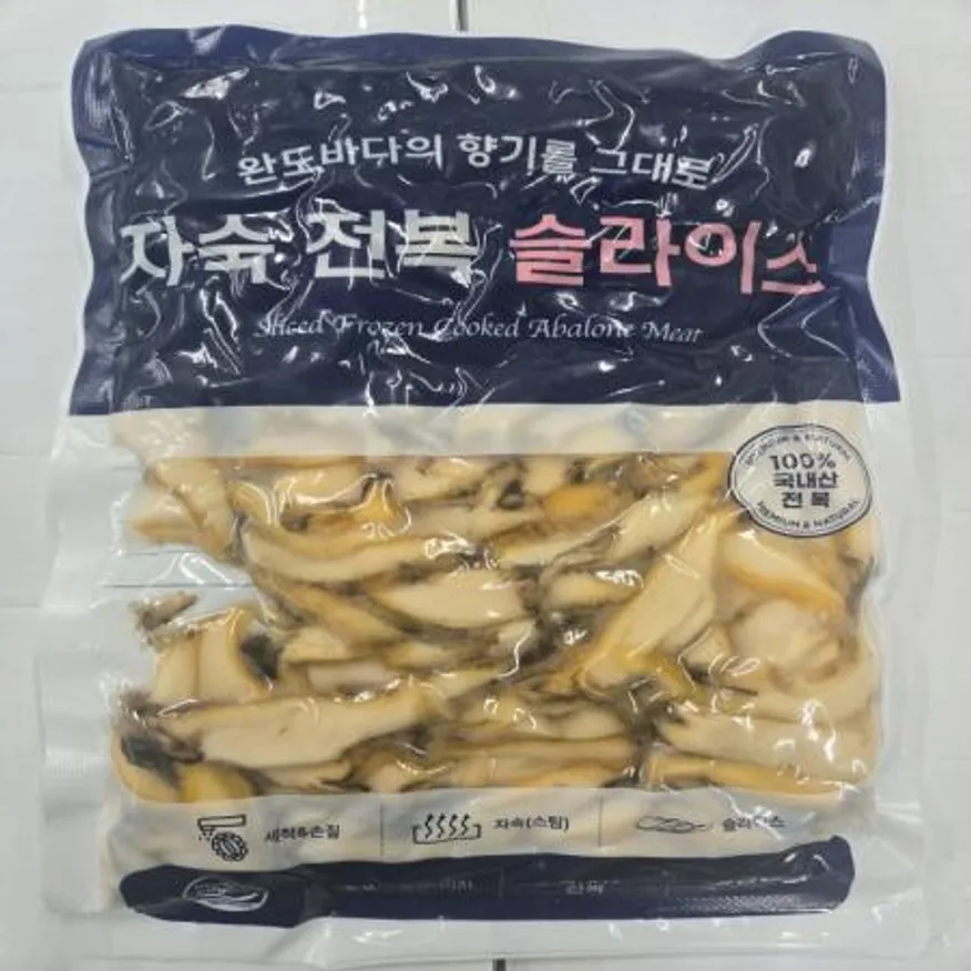 (16:30마감(D) 전복(국내산/냉동/자숙/슬라이스/500G)EA 이미지