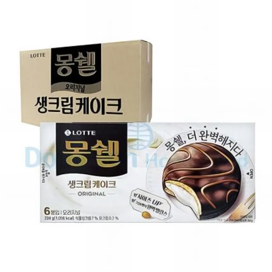 (16:30마감(D) 몽쉘오리지널(롯데제과/6입/204G)EA 이미지