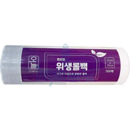 (16:30마감(D) 위생롤백(더오늘/25*35cm/500매/식품용/롤팩)EA 이미지