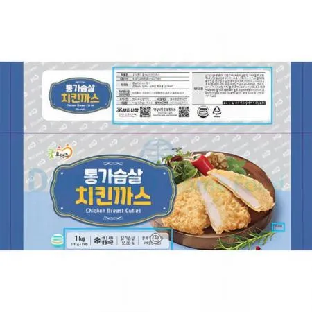 (16:30마감(D) 통가슴살치킨까스(굿프랜즈/닭가슴살:국내산/10입/1KG)EA 이미지