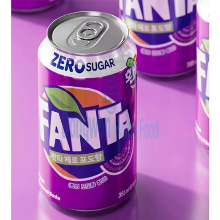 (16:30마감(D) 환타제로(코카콜라/포도/350ML*24EA)BOX 이미지
