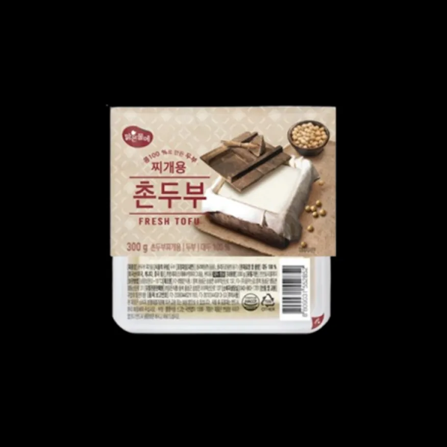 촌두부 찌개용 두부(맑은물에/300g/외국산) 이미지