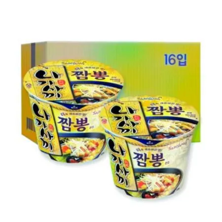(16:30마감(D) 큰컵나가사끼짬뽕(삼양식품/105G*16EA)BOX 이미지