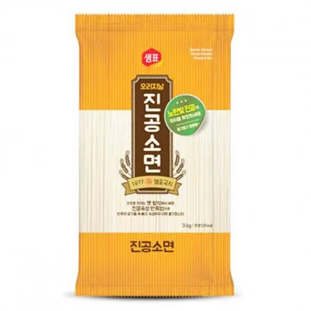 (16:30분마감)샘표식품 소면국수(실온 진공포장 3Kg) 이미지