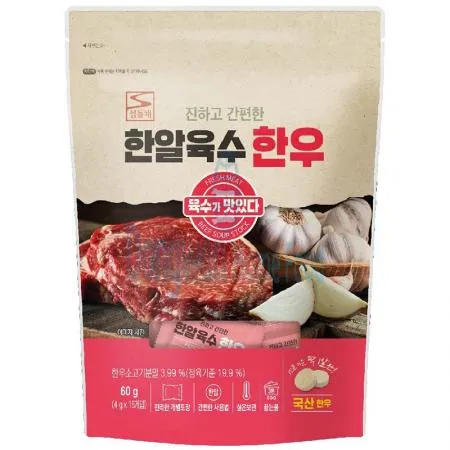 (16:30마감(D) 한알육수한우(섬들채/개별포장/4g*15입)EA 이미지