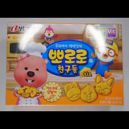 (16:30마감)뽀로로와친구들(65G/EA/빙그레/밀:미국/호주산/치즈) 이미지
