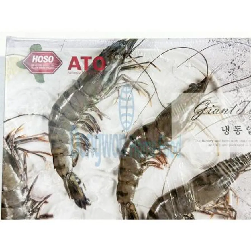 (16:30마감(D) 블랙타이거새우(말레이시아산/냉동/홍다리얼룩/20미/1.3kg)EA 이미지