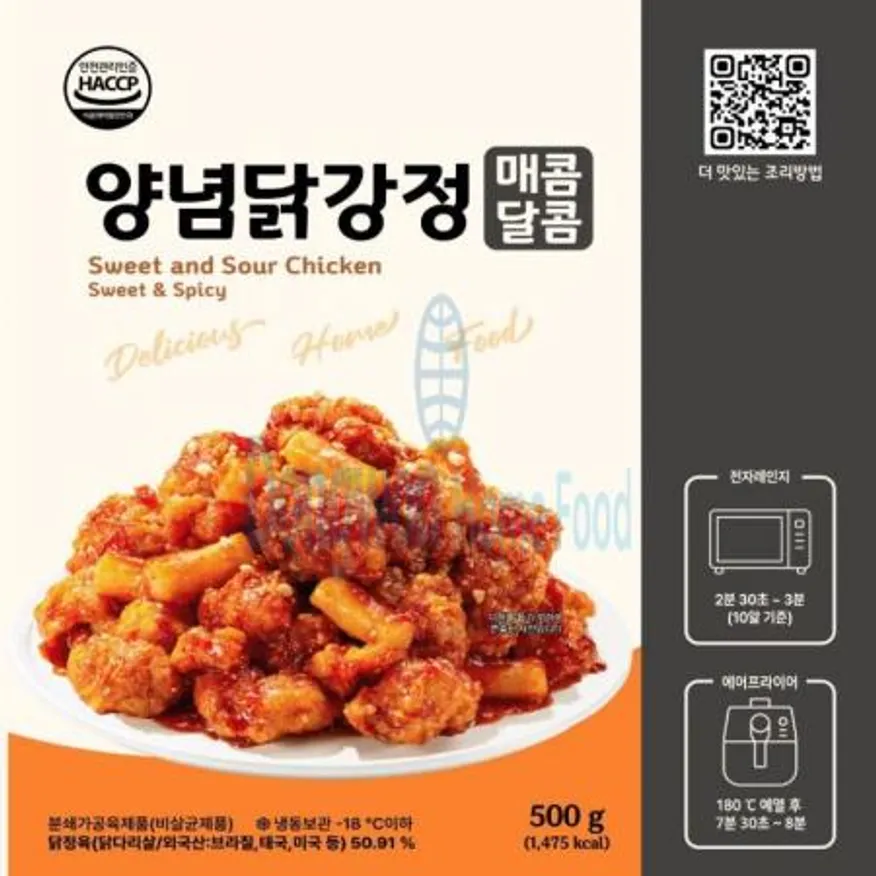 (16:30마감(D) 매콤달콤닭강정(동해식품/닭고기:외국산/500g)EA 이미지