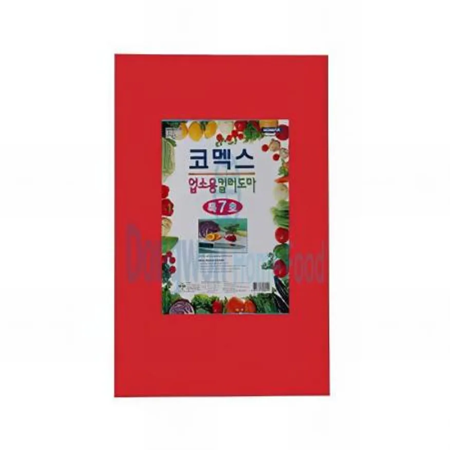 (16:30마감(D) 칼라도마(코멕스/600*400*T18mm/PE/빨강/1입)EA 이미지