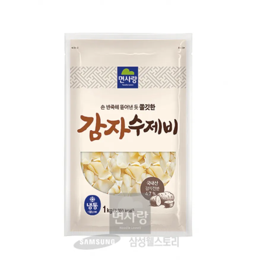 (16:30마감)감자맛수제비(면사랑/1KG/PAC/감자전분:국내산) 이미지