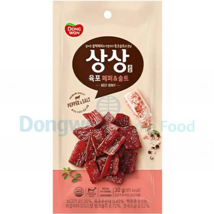 (16:30마감(D) 상상육포페퍼앤솔트(동원F&B/쇠고기:외국산/30G)EA 이미지