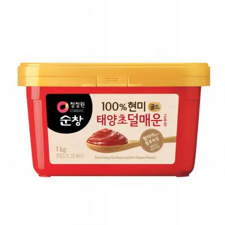 (16:30마감(D) 청정원현미덜매운고추장(대상/사각/1kg)EA 이미지