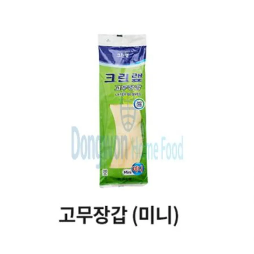 (16:30마감(D) 크린랩고무장갑(크린랲/미니/미색/1봉)EA 이미지