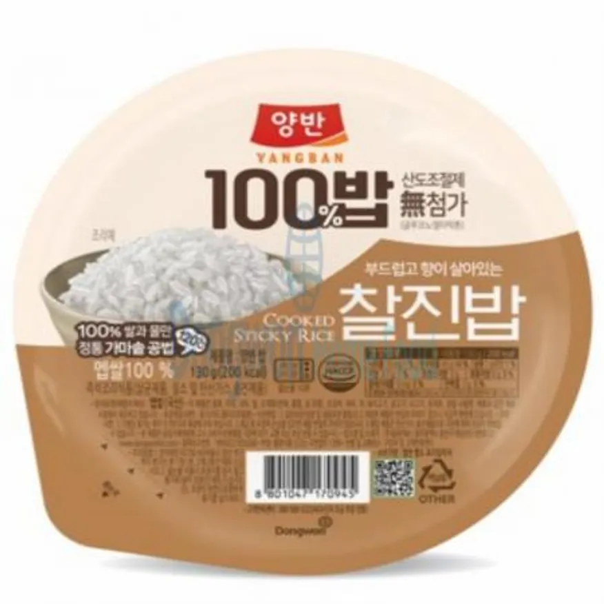 (16:30마감(D) 양반찰진밥(멥쌀:국산/가마솥/동원/130G)EA 이미지