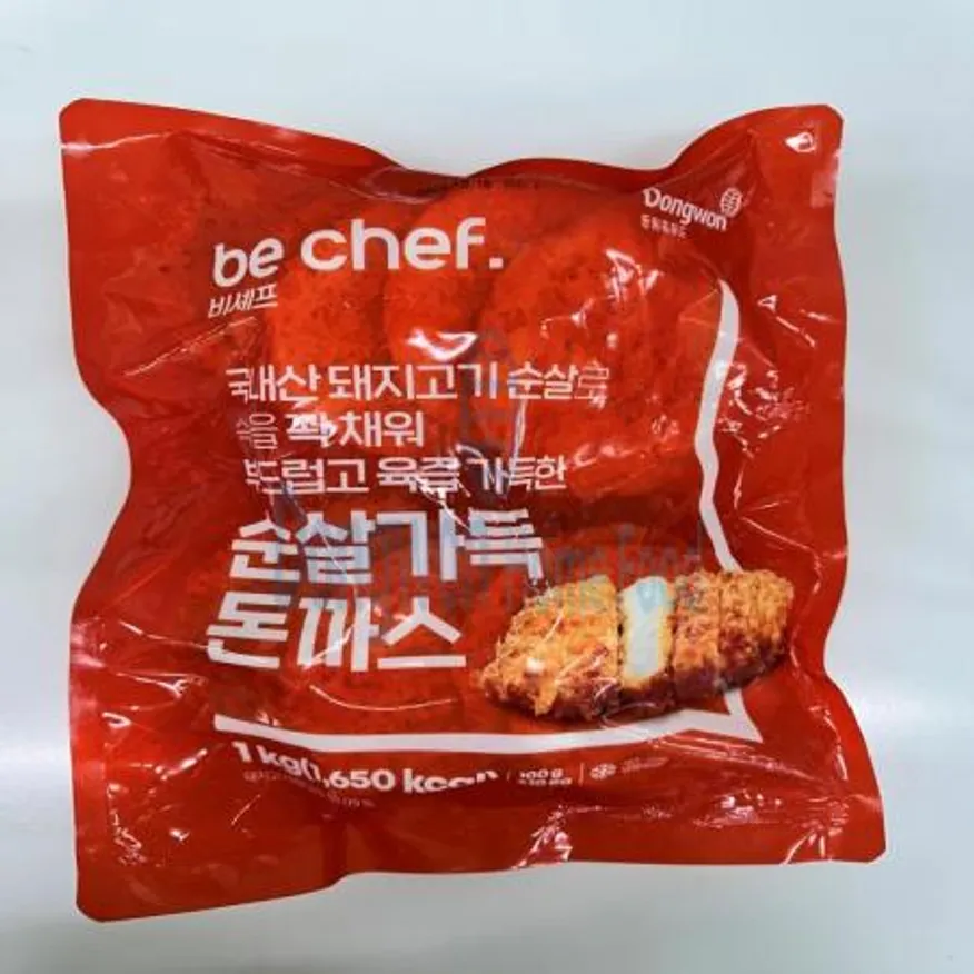 (16:30마감(D) be chef. 순살가득돈까스(돈육:국산/10장/1kg/동원홈푸드)EA 이미지