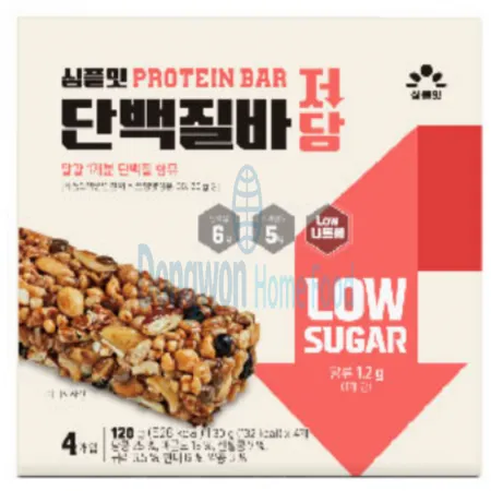 (16:30마감(D) 심플잇단백질바저당(에스앤푸드/30G*4입)EA 이미지