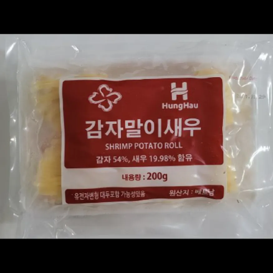 (16:30마감)감자말이새우(골든피트/200G(20G*10EA)/PAC/베트남산) 이미지
