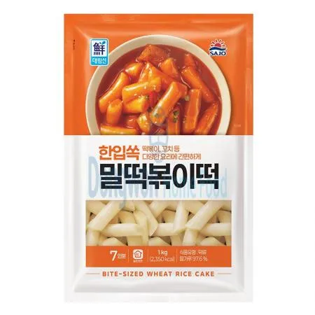 (16:30마감(D) 한입쏙밀떡볶이떡(사조대림/1kg)EA 이미지
