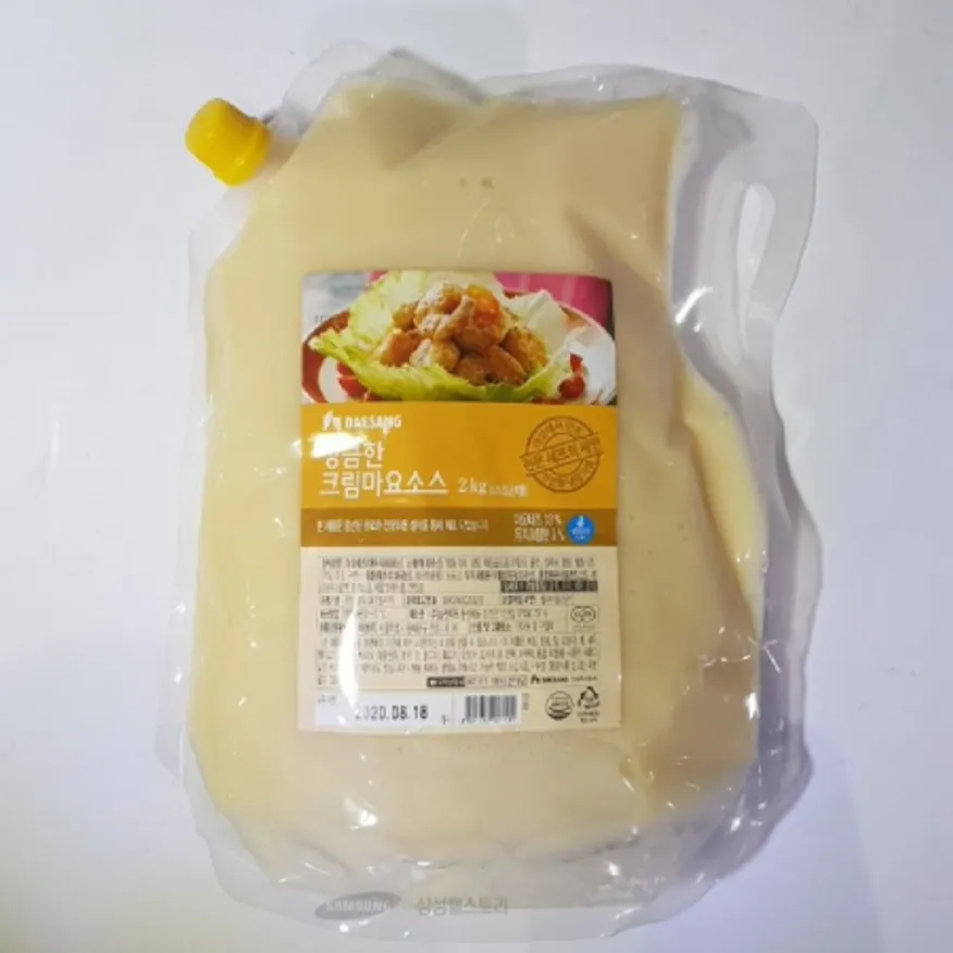 (16:30마감)RTXA상큼한크림마요소스(지/대상/2KG/PAC/식물성유지(대두:외국산)) 이미지