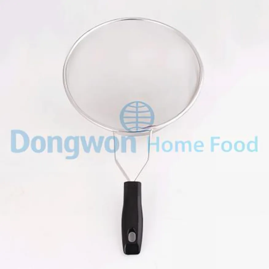 (16:30마감(D) 고급아미건지게(고운망/검정손잡이/Ø20cm/스텐)EA 이미지