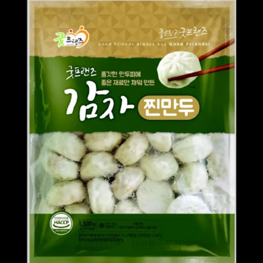 (16:30마감)감자찐만두(1.5KG(30G*약48EA)/PAC/굿프랜즈) 이미지