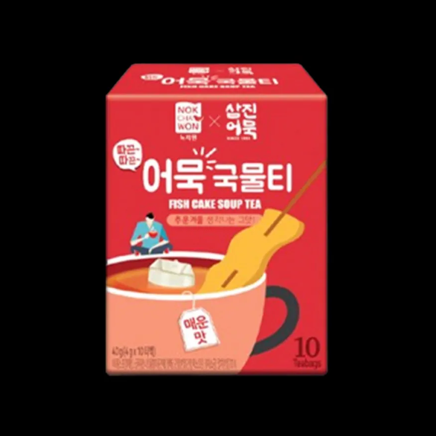 (16:30마감(L)어묵국물티(녹차원/매운맛/4g*10개) 이미지