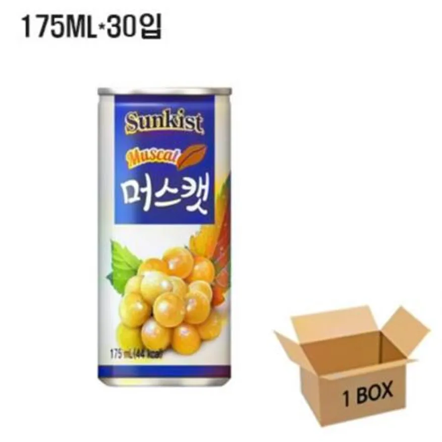 (16:30마감(D) 머스켓주스(해태/CAN/175ML*30입)BOX 이미지