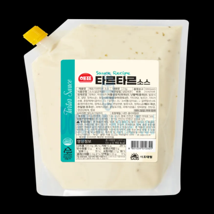 (16:30마감(D) 타르타르소스(사조/냉장/2kg)EA 이미지