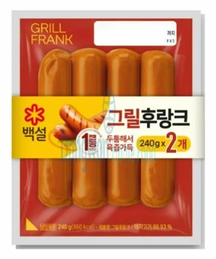 (16:30마감(D) 백설그릴후랑크(CJ/240g*2번들/돼지고기:외국산,국산)EA 이미지