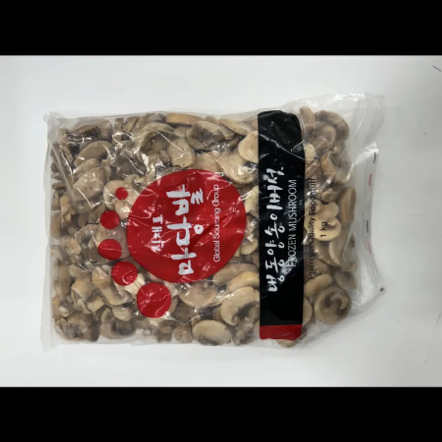(16:30마감)냉동양송이버섯(슬라이스/푸른원/1KG/PAC/중국산) 이미지