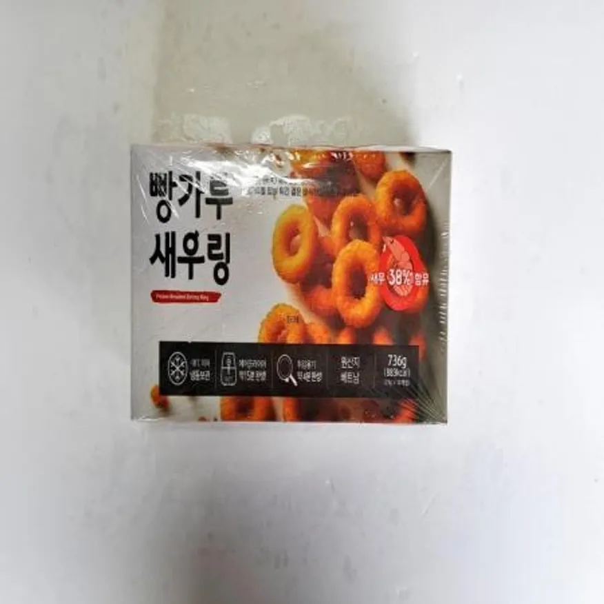 (16:30마감(D) 빵가루새우링(베트남/골든피트/새우38%/23g*32입/736g)EA 이미지