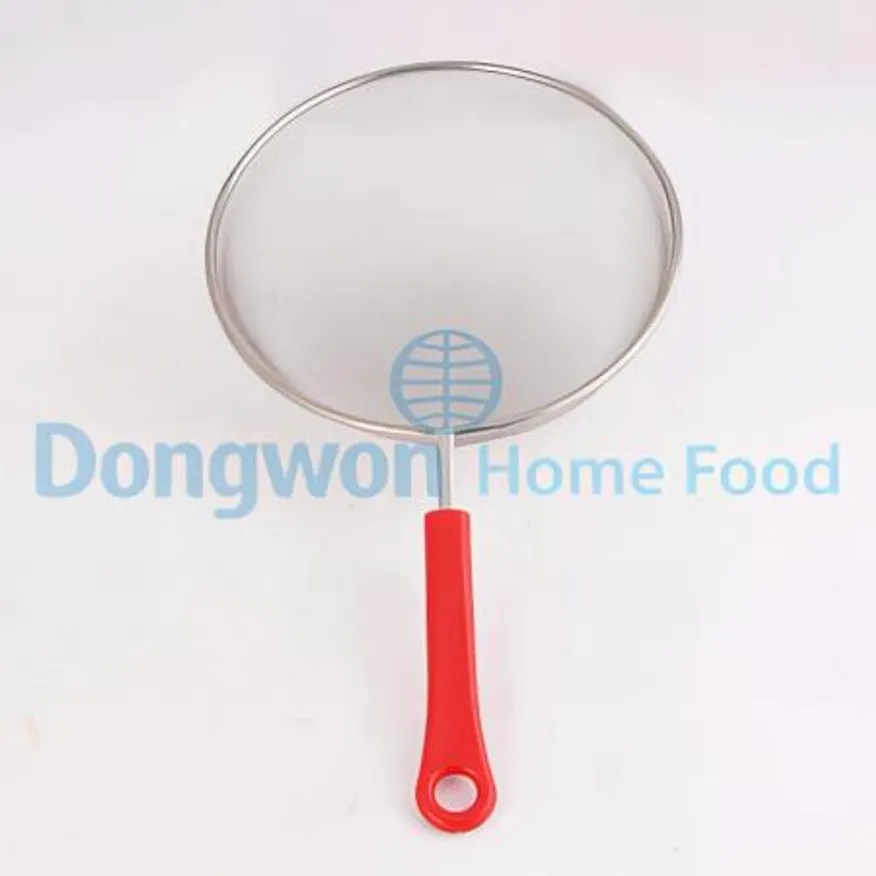 (16:30마감(D) 고급아미건지게(고운망/빨강손잡이/Ø20cm/스텐)EA 이미지