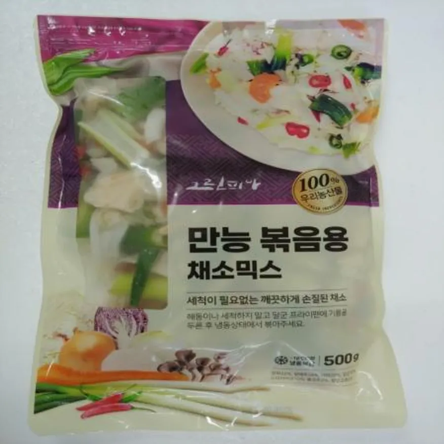 (16:30마감(D) 볶음용채소믹스(국내산/그린피아/냉동/500g)EA 이미지