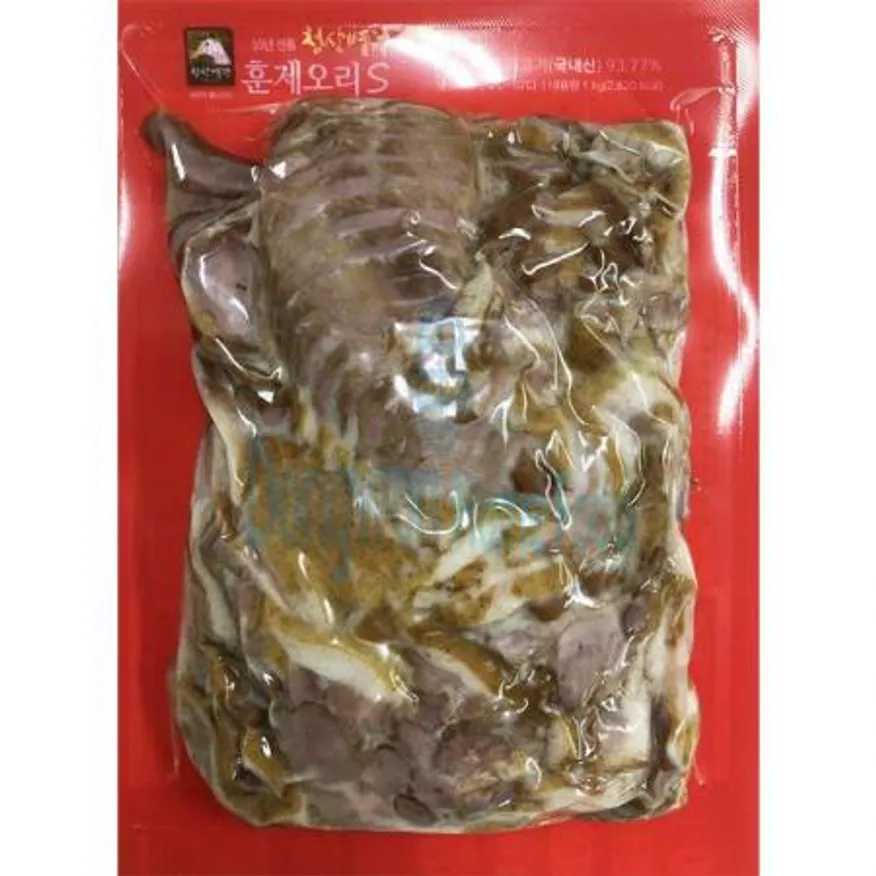 (16:30마감(D) 훈제오리슬라이스(국내산/청산식품/5mm/1kg)EA 이미지