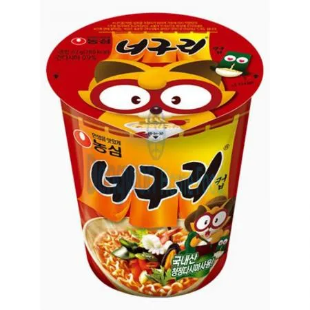 (16:30마감(D) 너구리컵(농심/소/62G*6입)BOX 이미지