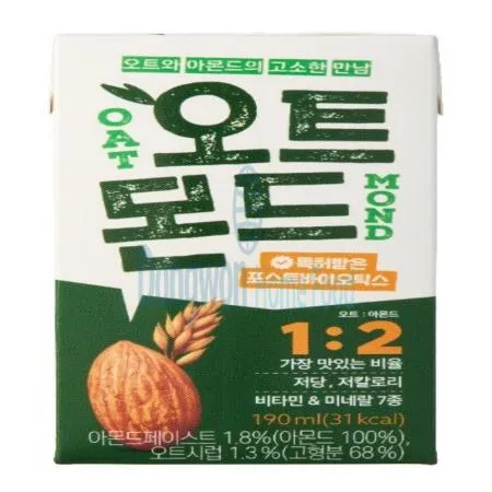 (16:30마감(D) 오트몬드오리지널(롯데칠성/190ML*24EA)BOX 이미지