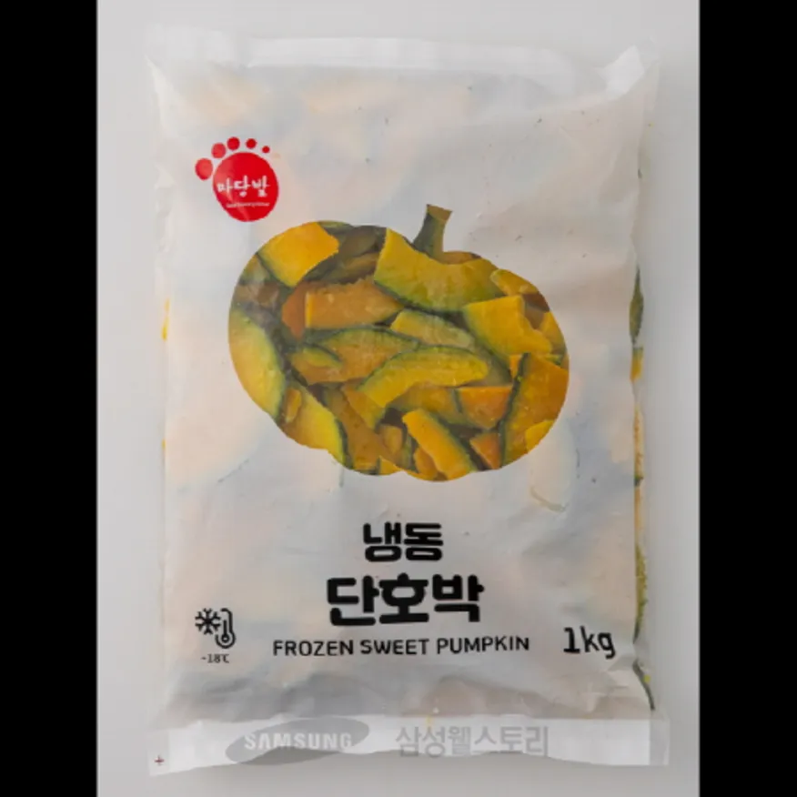 (16:30마감)냉동단호박,슬라이스,중국산,푸른원,1KG/PAC 이미지