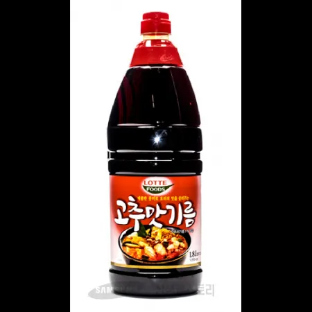 (16:30마감)고추맛기름(롯데푸드/1.8L/EA/대두유:외국산) 이미지