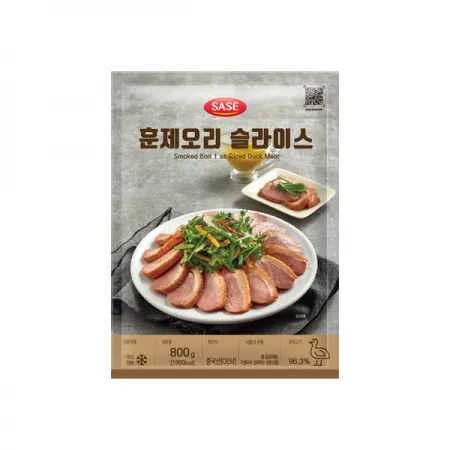 냉동훈제오리슬라이스(사세/800g)