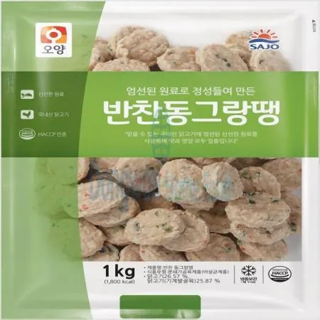 (16:30마감(D) 반찬동그랑땡(사조오양/닭고기:국내산/1kg)EA 이미지