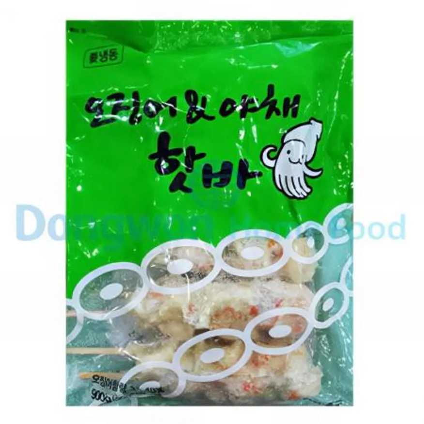 (16:30마감(D) 오징어야채핫바(중국/가토코/90g*10입/900g)EA 이미지