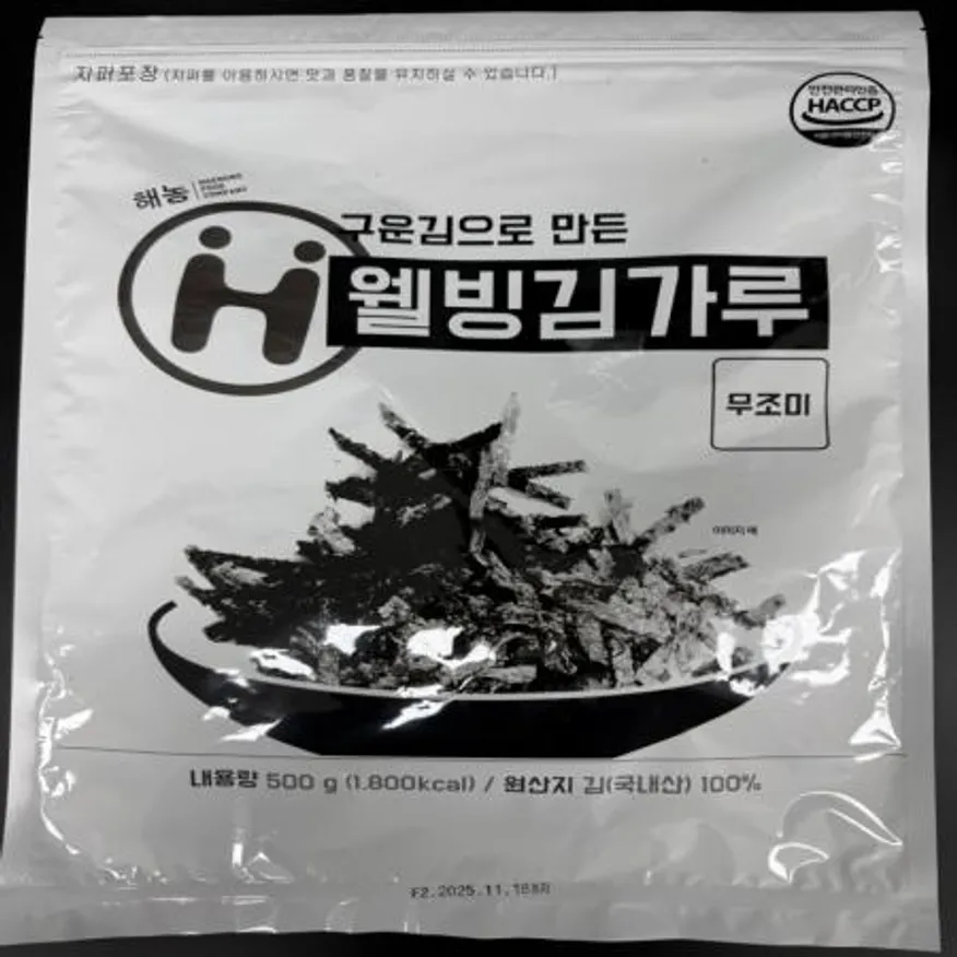 (16:30마감(D) 웰빙김가루(국내산/해농/무조미/500g)EA 이미지