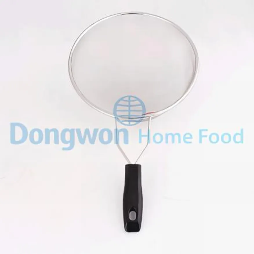 (16:30마감(D) 고급아미건지게(고운망/검정손잡이/Ø23cm/스텐)EA 이미지