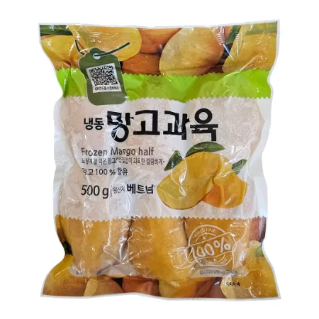 냉동 망고과육 500g 망고하프컷 냉동 과일